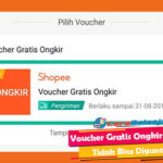 Voucher Gratis Ongkir Shopee Tidak Bisa Digunakan
